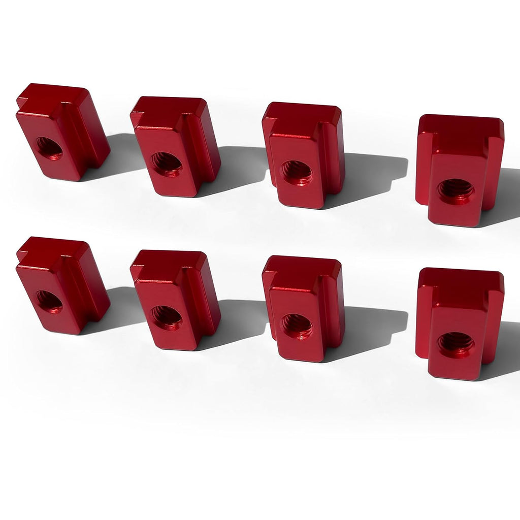T-Slot Nut 5/8 Inch Red Oxide Finish 1/2"-13 Threads,8 Pcs Set