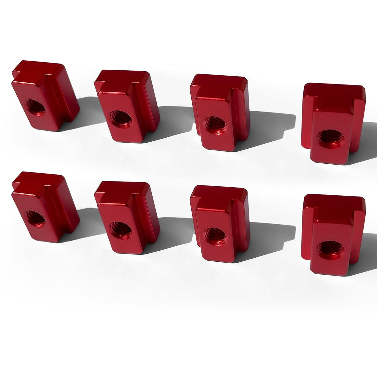 T-Slot Nut 5/8 Inch Red Oxide Finish 1/2"-13 Threads,8 Pcs Set