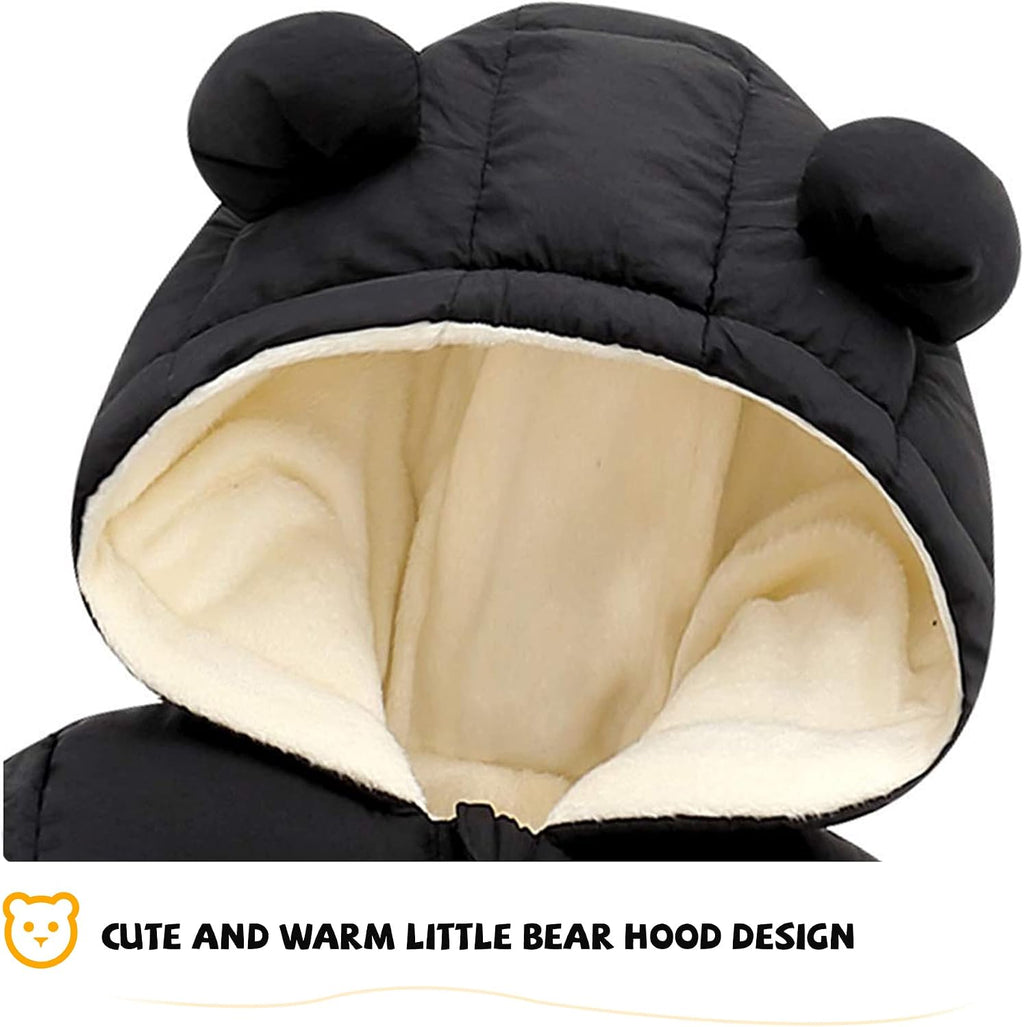 Baby Clothes Cute Infant Toddler Snowsuit Warm Newborn Boy Girl Winter Coats Hooded Zip Jumpsuit