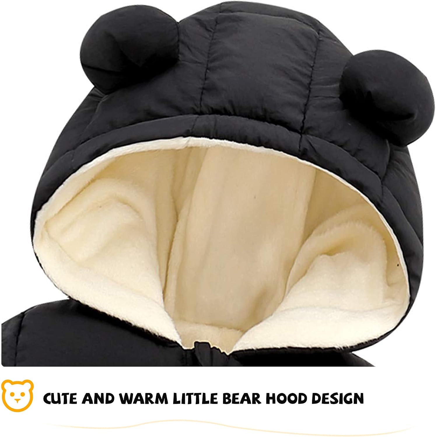 Baby Clothes Cute Infant Toddler Snowsuit Warm Newborn Boy Girl Winter Coats Hooded Zip Jumpsuit