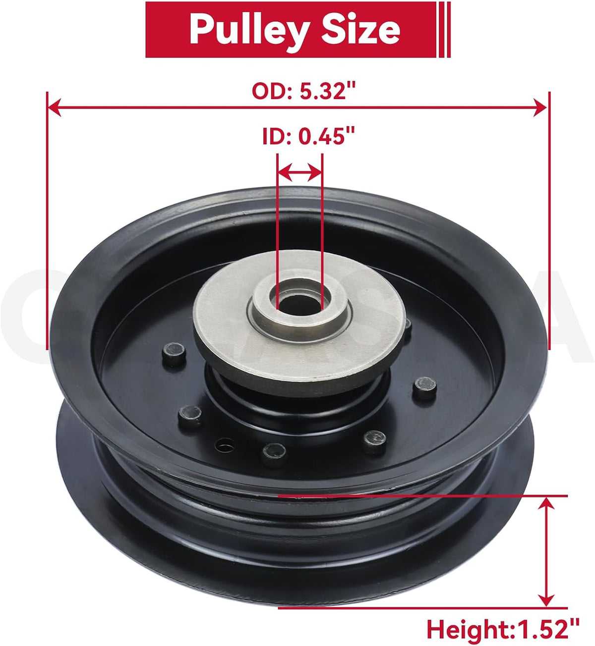 GELASKA 532197380 532196104 Husqvarna Idler Pulley for Husqvarna 48 54 Deck