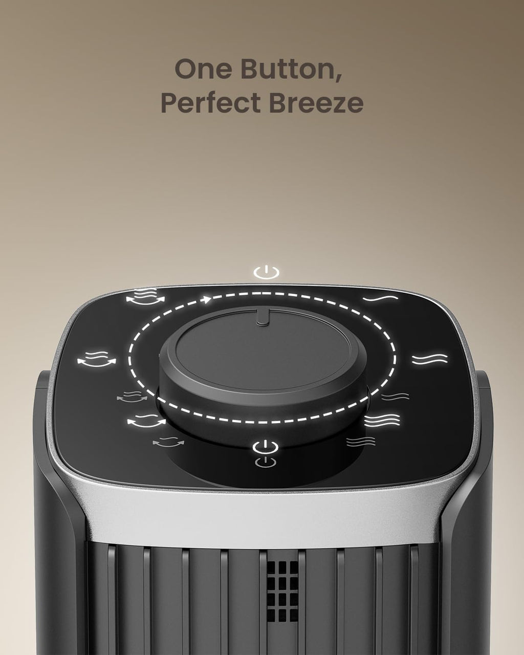 Tower Fan for Bedroom, 13.1'' Quiet Desk Fan with 23ft/s, 3 Speeds, 70° Oscillating Fans with Knob Control, Portable