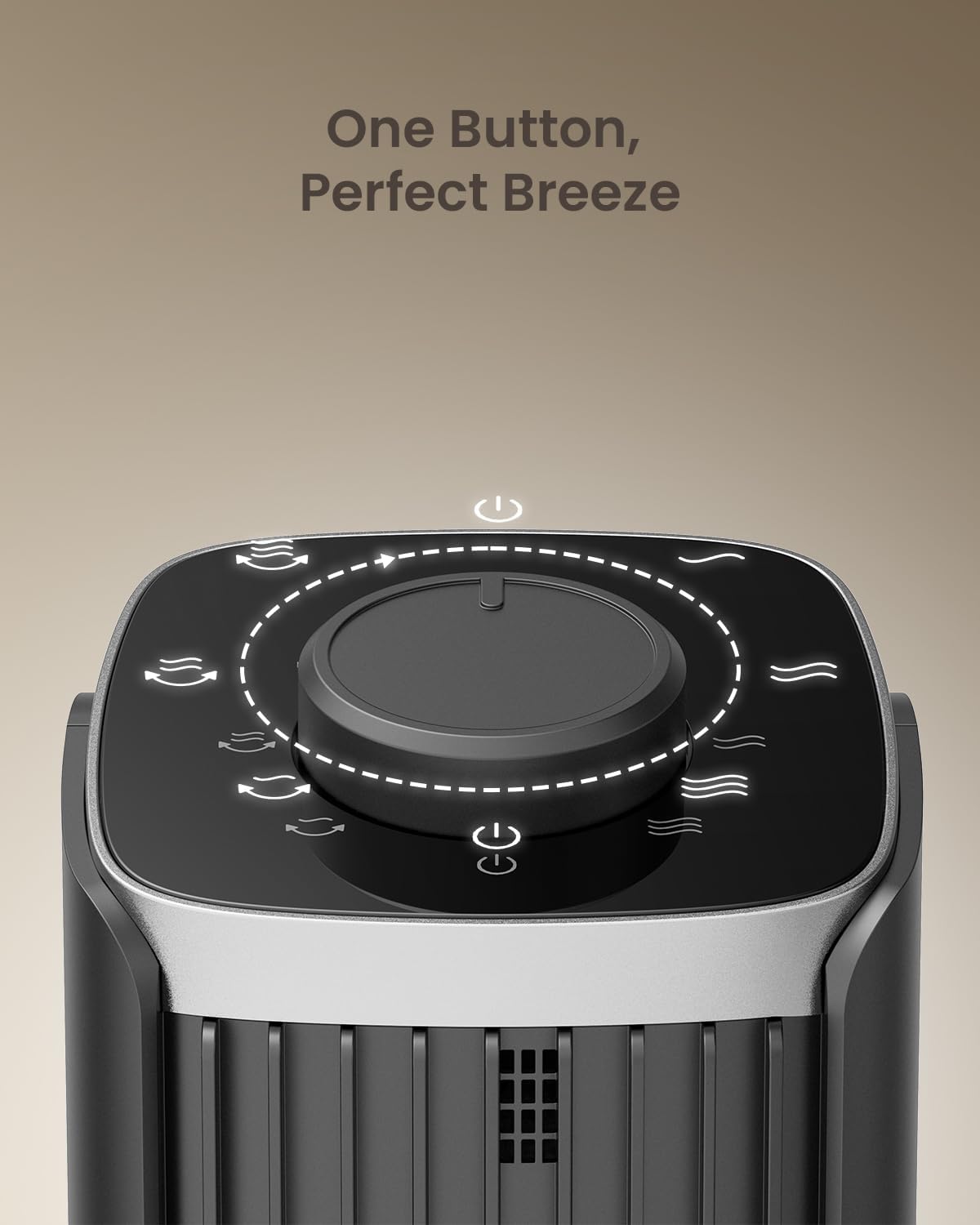 Tower Fan for Bedroom, 13.1'' Quiet Desk Fan with 23ft/s, 3 Speeds, 70° Oscillating Fans with Knob Control, Portable