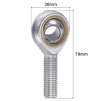 uxcell 2pcs SA14TK POSA14 Spherical Rod End Bearing 14mm Bore Self-Lubricated Joint Bearing M14x2.0 Left Hand Male Thread Connector
