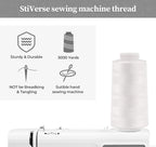 Sewing Thread Black & White 4-Cones, 3000 Yards Each, 40S/2