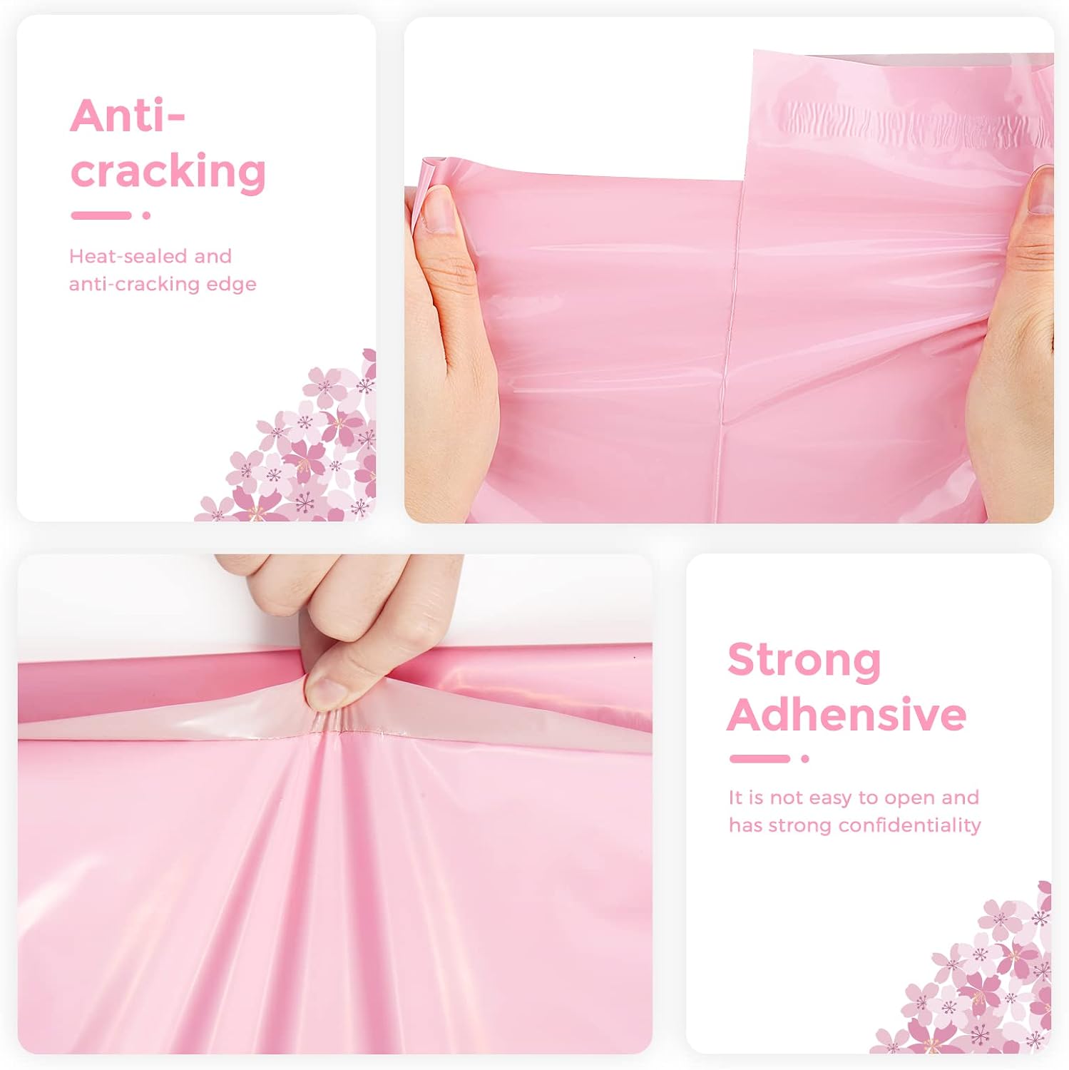 Poly Mailers 14.5x19 100 Pack, Large Self Seal Shipping Bags | Thick Strong Adhesive Waterproof Tear-resistant