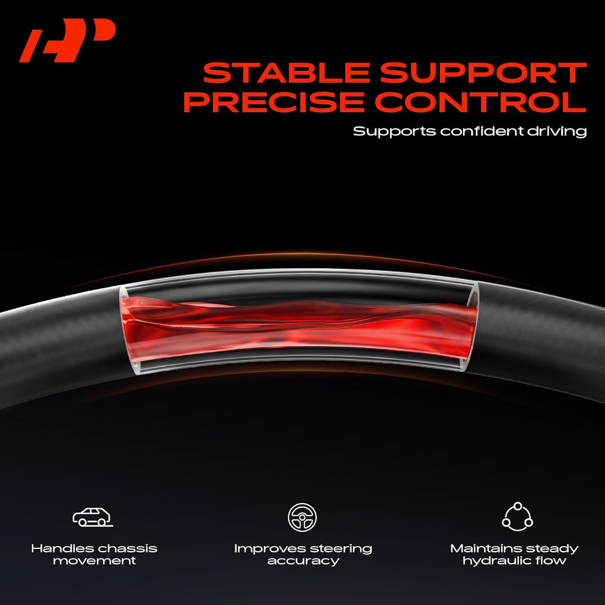 A-Premium Power Steering Pressure Hose Assembly Compatible with Toyota