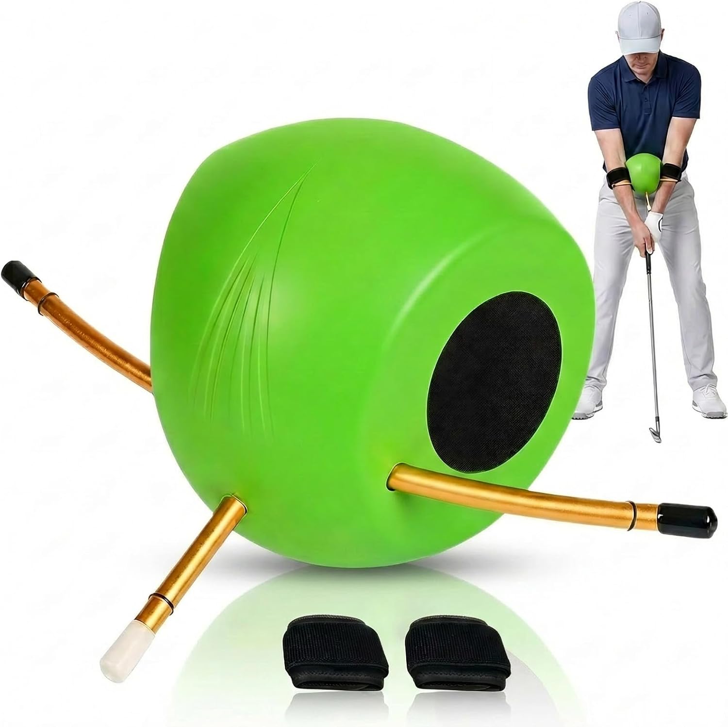 The Connector Golf Training Aid, Golf Swing Trainer, golf training aid ball | golf training ball, 2 Arm Bands to