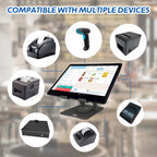 Portable POS Cash Register 10.1” Tablet 3" Printer Bluetooth/USB Connection with Stand Lifetime Software App for