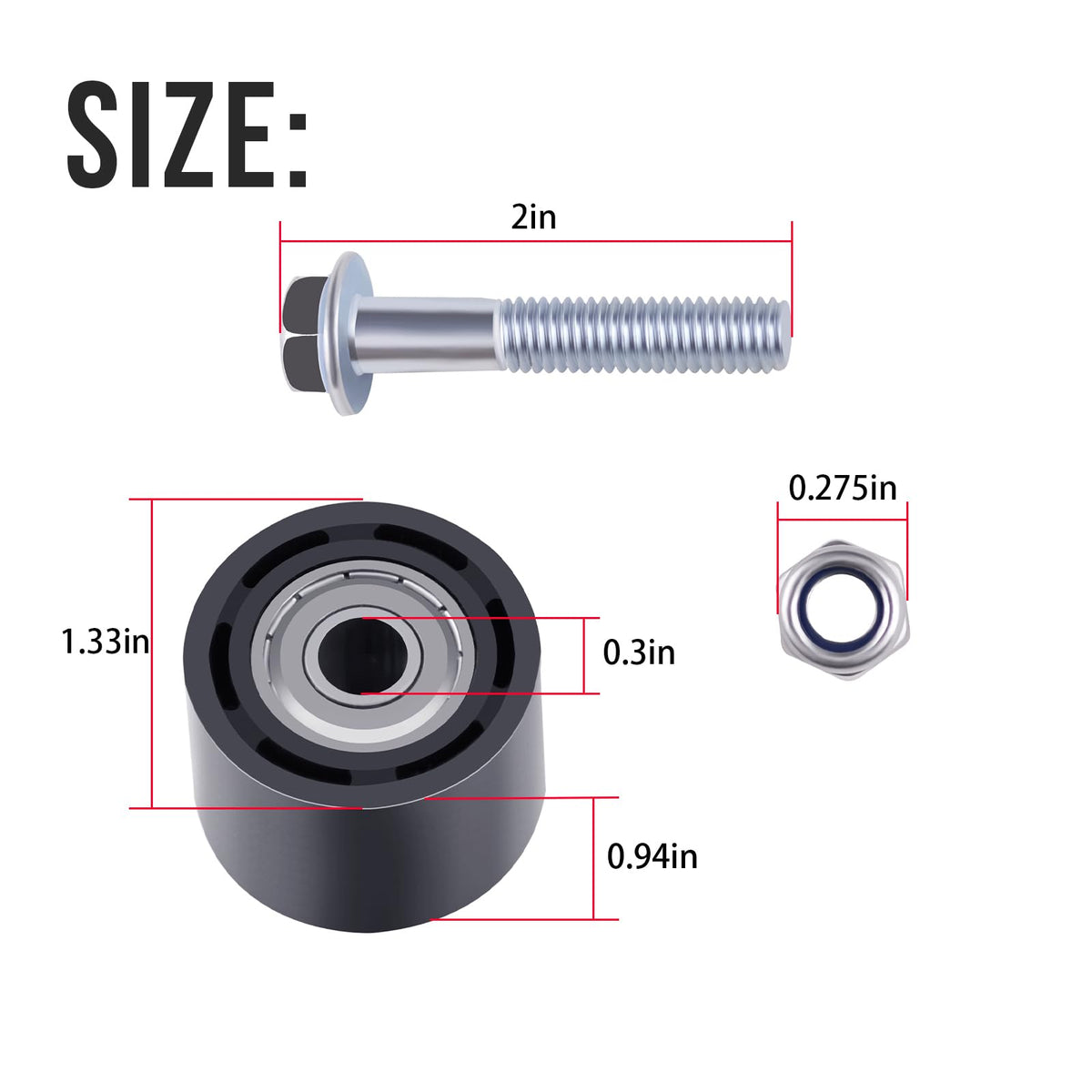 SeDeplacer 79-5008 Sealed Lower Chain Roller,BR9-22178-00-00
