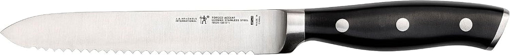 Forged Accent Razor-Sharp 5-inch Serrated Utility Knife, Tomato Knife, German Engineered Informed by 100+ Years of