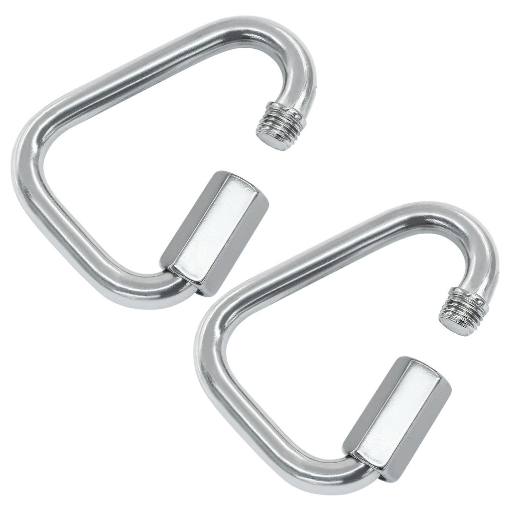 ISDVBUY M8 Triangle Quick Links, 2.9", Stainless Steel, 2 Pack