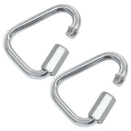 ISDVBUY M8 Triangle Quick Links, 2.9", Stainless Steel, 2 Pack