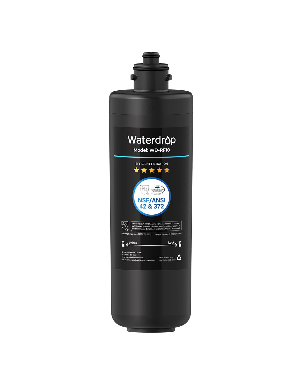 Waterdrop RF10 Water Filter Replacement for Waterdrop 10UA/10UB/10UB-B
