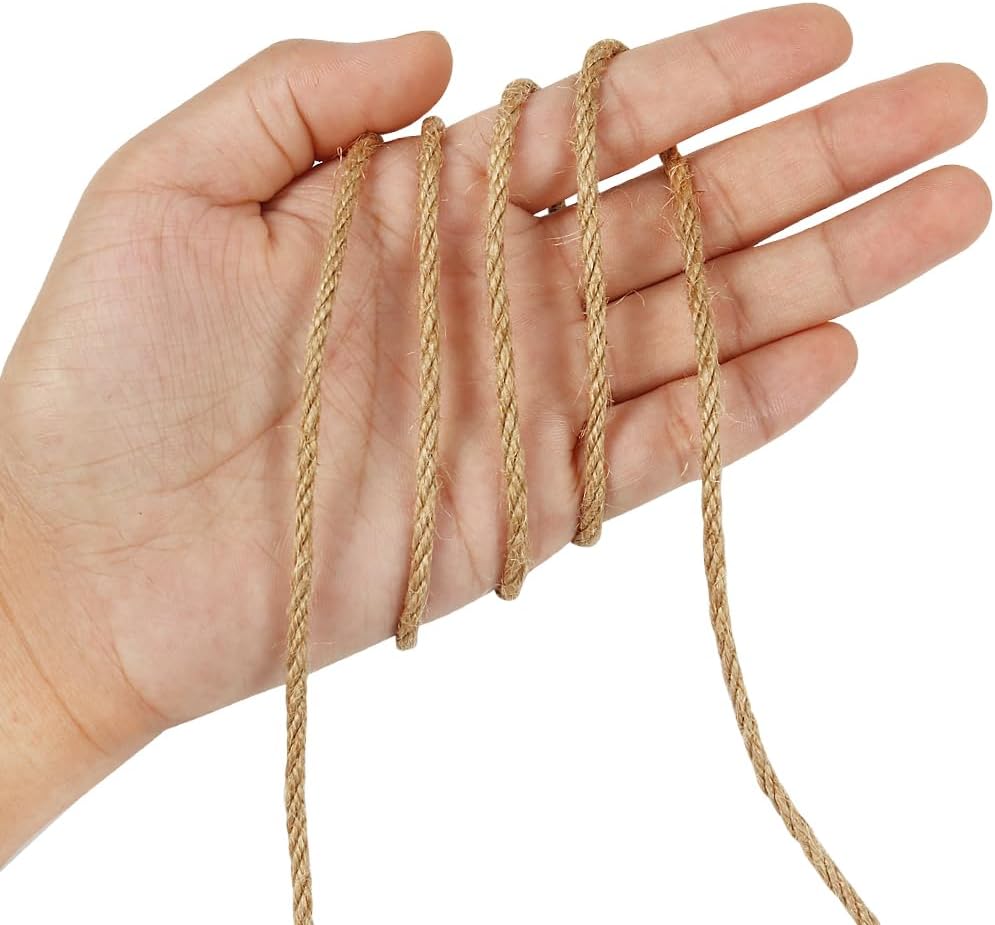 164ft 4mm Natural Jute Garden Twine for Plant Support