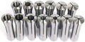 8MILELAKE 13pcs 1/8-7/8" Precision R8 Collets Set Mill Chuck Holder Kit
