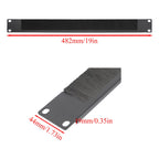 1U Half-Open Brush Panel Rack Mount Blanking Plate