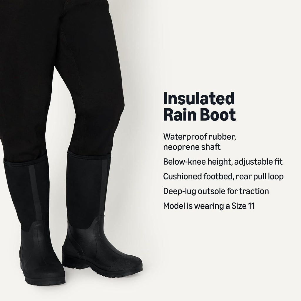 Men's Waterproof Neoprene Rubber Rain Boot