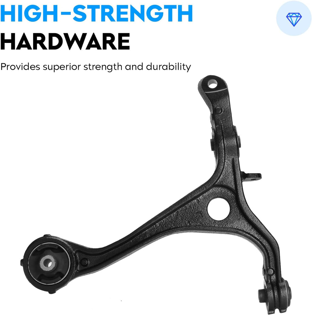 Front Lower Control Arm Assemblies Compatible with Acura TSX 2004-2008, Honda Accord 2003-2007 Suspension Kit K640290 K640289 2pc Set