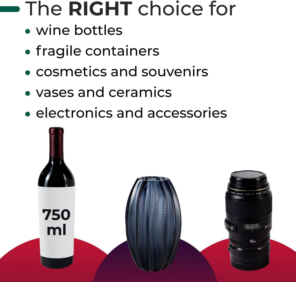 Inflatable Wine Bottle Protector Bags for 750 ml Bottles, Pack of 10 - Reusable Air Column Bags for Packing, Travel