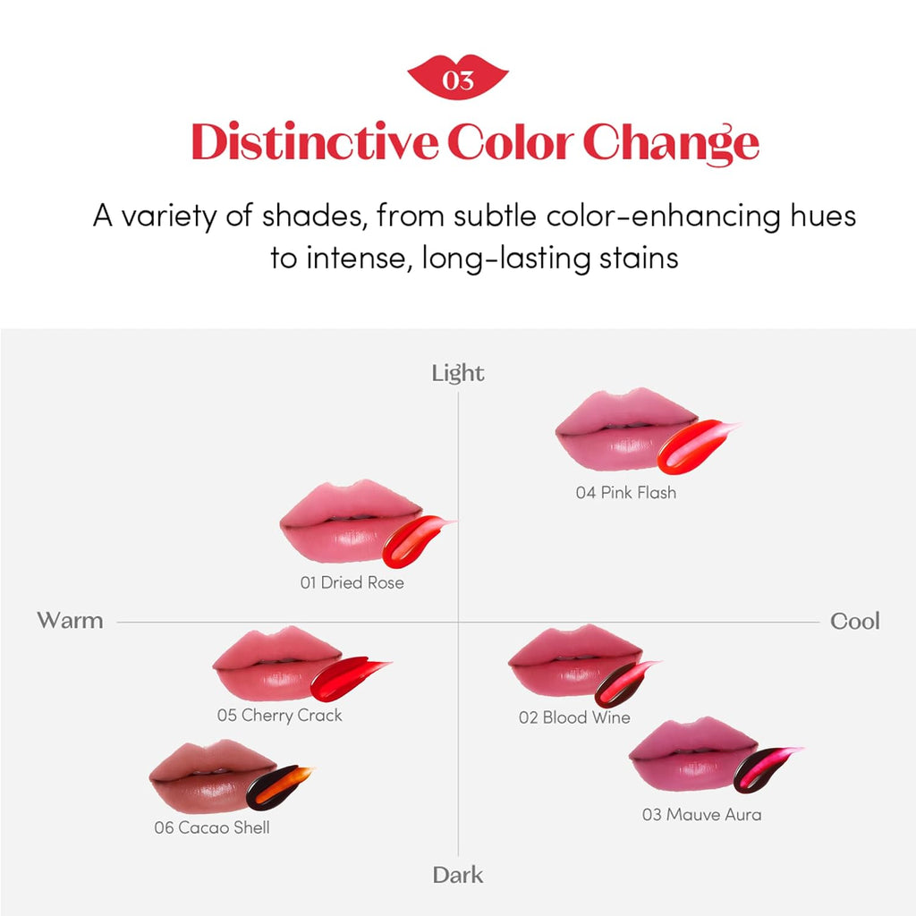 Dear Darling Peel-Off Lip Stain, Blood Wine, Waterproof