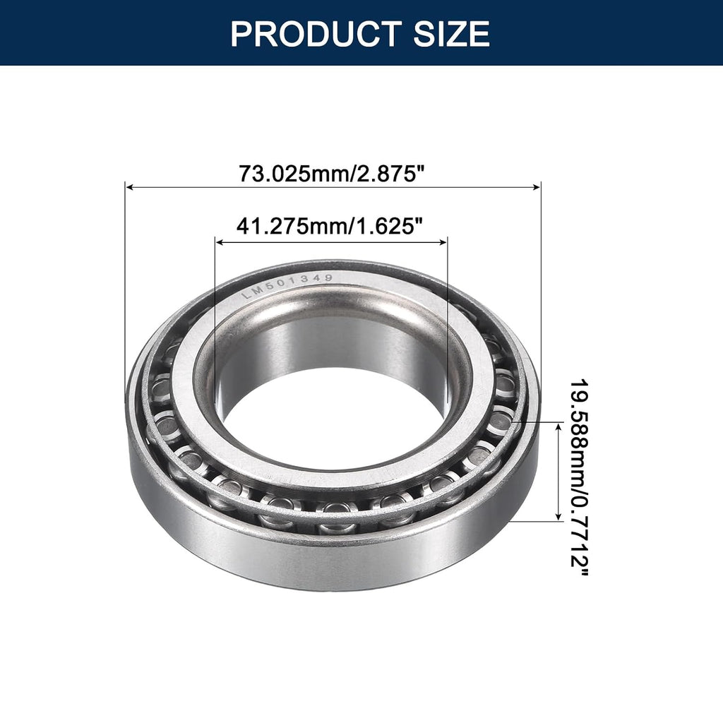 2 Pack LM501349/10 Tapered Roller Bearing Cone and Cup Set