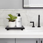 Wooden Display Risers Table Stand for Bathroom Tray Kitchen Counter Decor