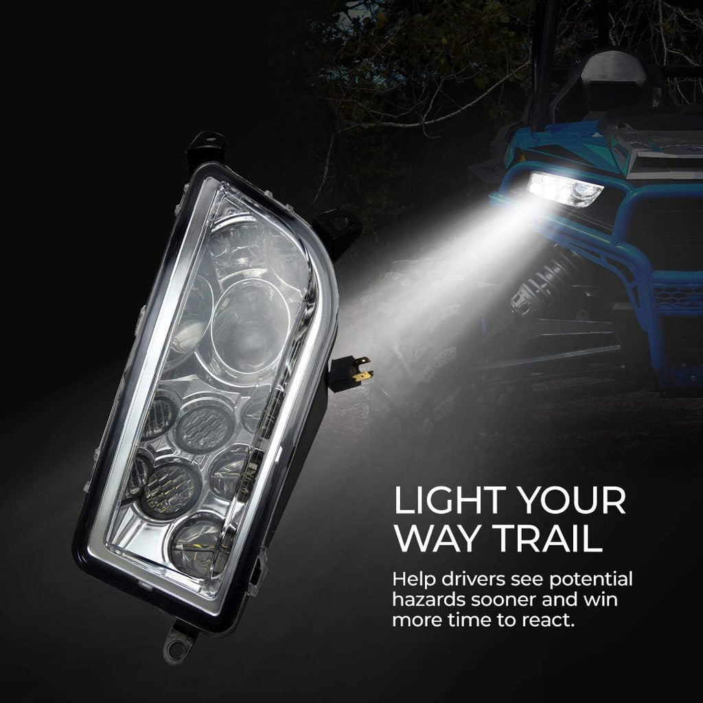 KEMIMOTO Front Headlight Compatible with Polaris RZR XP 1000