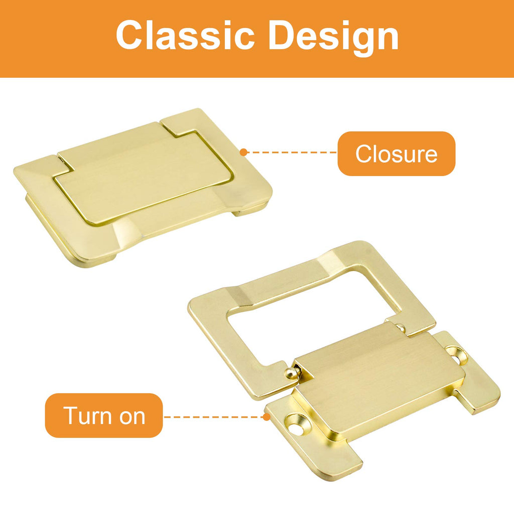 4Pcs Brass Pocket Doors Drawer Handle Flush Ring Pull, Hidden Concealed Zinc Alloy Knobs for Cabinets, Closets, Drawers