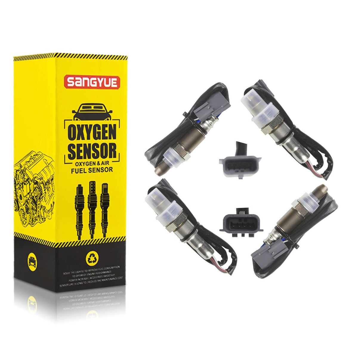 Sangyue 4PCS Oxygen O2 Sensor 1 & 2 (Only fit 3.5L Engine)