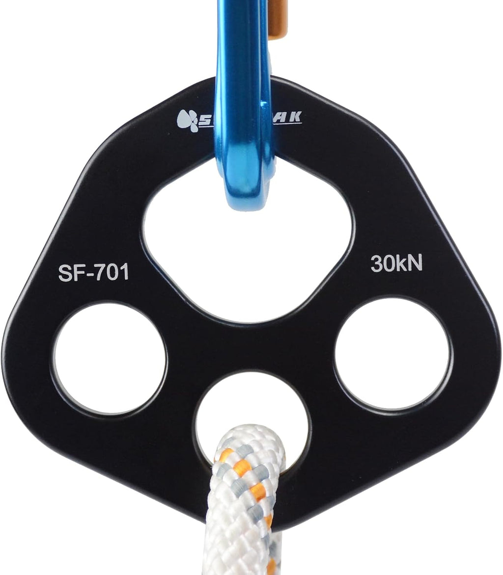 SEPEAK 30kN Rigging Plate, Force Divider Plate Bear, Anchor Multipliers Connector Gear for Yoga Hammock Descender