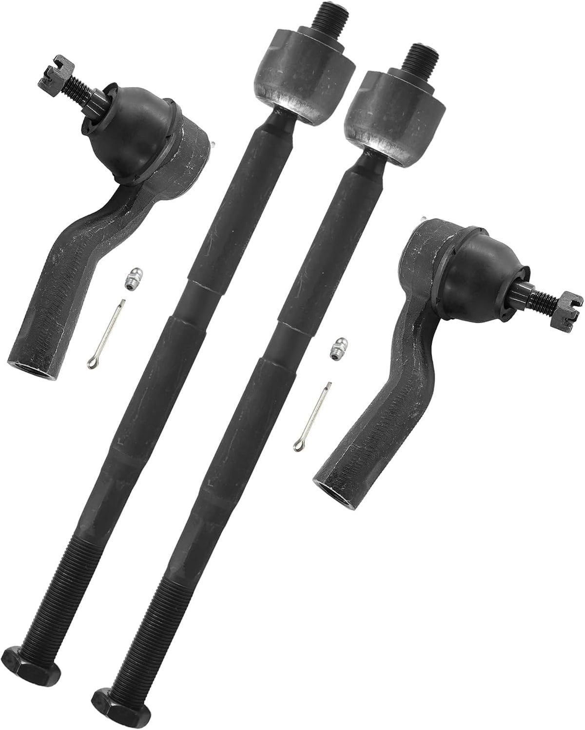 4pcs Front Steering Kit Tie Rod End Inner and Outer for Ford C-Max Escape Focus Transit Connect 2012 2013 2014 2015 2016 2017 2018