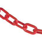Mr. Chain Plastic Barrier Chain, Red, 50 ft Length (51005-50)