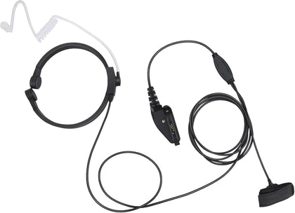 2-Way Radio Throat Mic Headset Walkie Talkie Tactical Neck Microphone Earpiece for Kenwood Nexedge nx 5300 k2 nx-3300