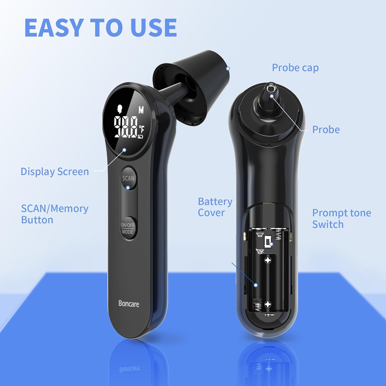 Thermometer for Adults, Kids, Accurate Digital Forehead Thermometer, Medical Grade FSA-HSA Eligible Touchless