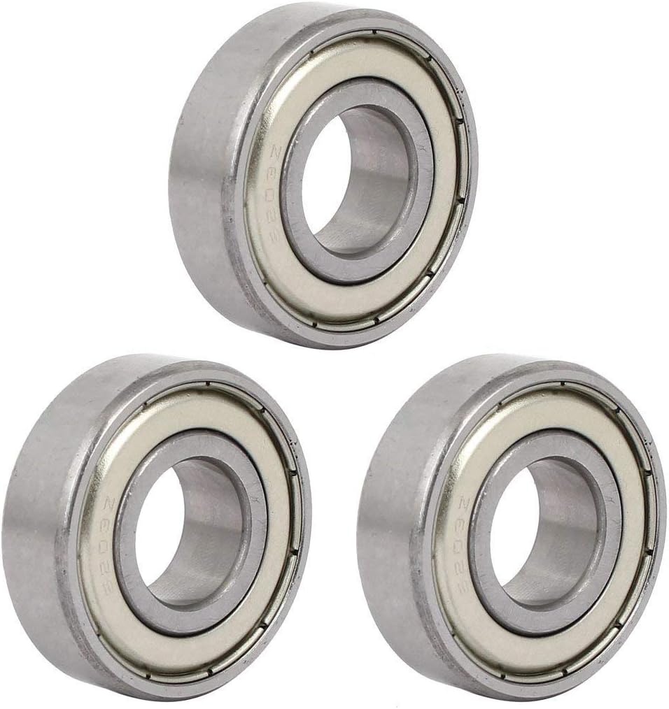 6203Z Double Shielded Ball Bearing 17mm x 40mm x 12mm-3pcs