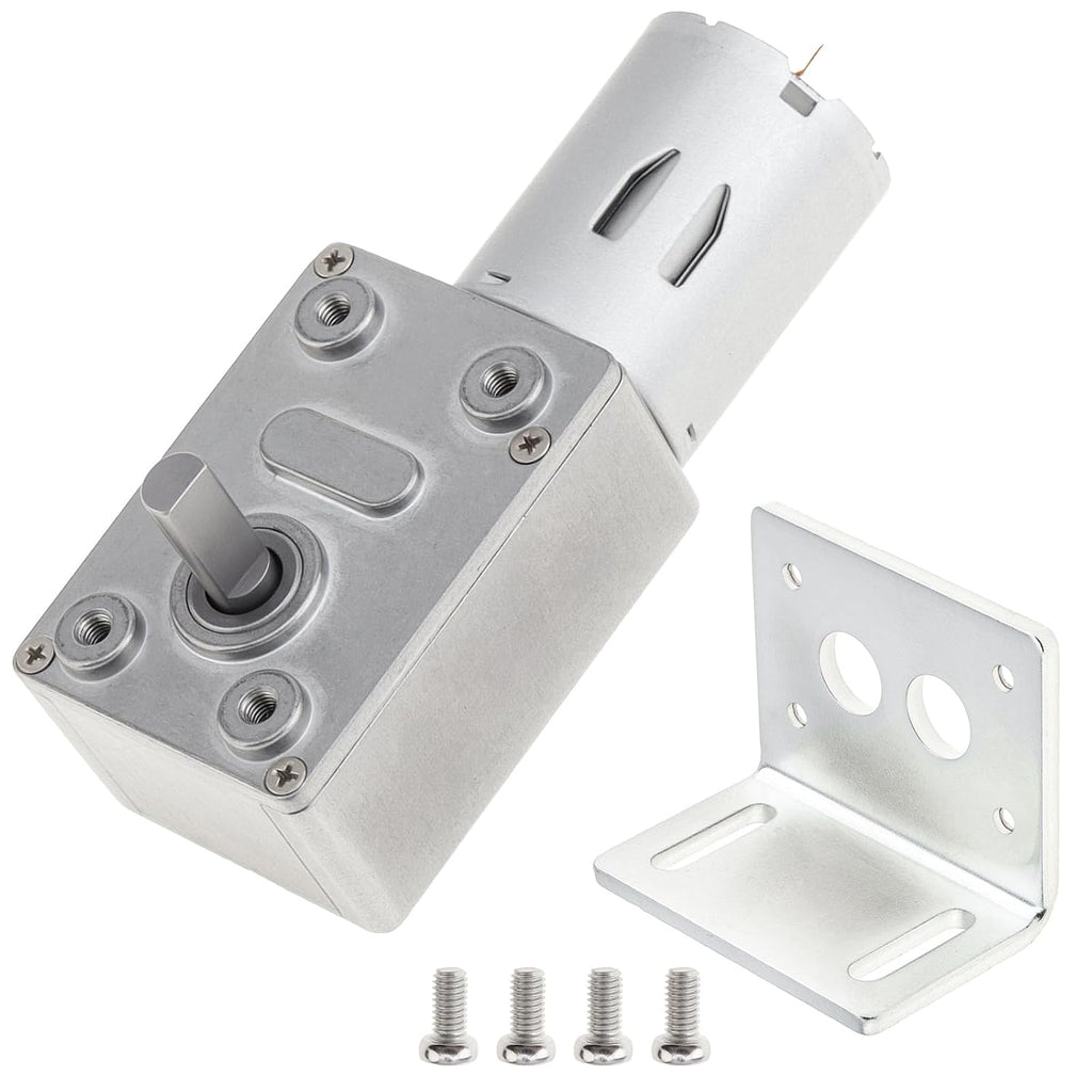 Worm Gear Motor DC 12V 10RPM Electric High Torque Rotation Motor