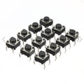 DAOKI 100Pcs 6x6x5 mm Miniature Micro Momentary Tactile Tact Touch Push Button Switch Quality Switch SPST Miniature/Mini/Micro/Small PCB
