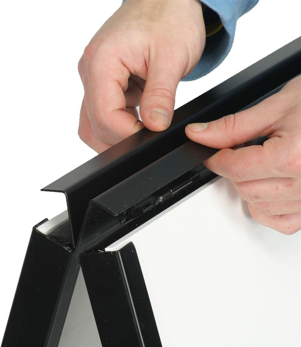 Black Steel Outdoor Sidewalk Sign Frame