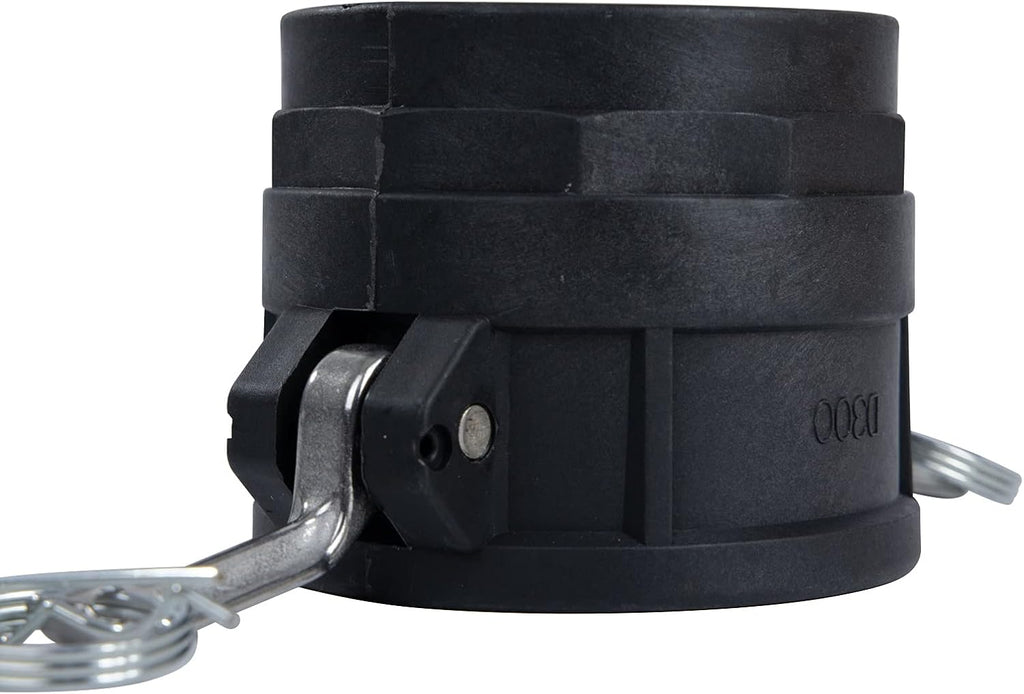 2 Camlock Fittings (3" Type D) Female Coupler x Female Thread Camlock Fittings With Gasket Inside (3")