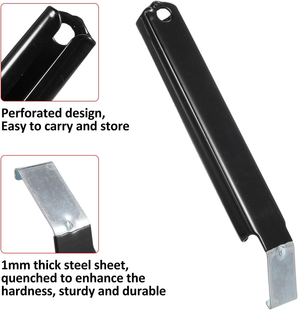 2 Pack Siding Removal Tool Set, Heavy Duty Steel Zip Tool with Extra Long, Non Slip Grip Handle for Easy Siding