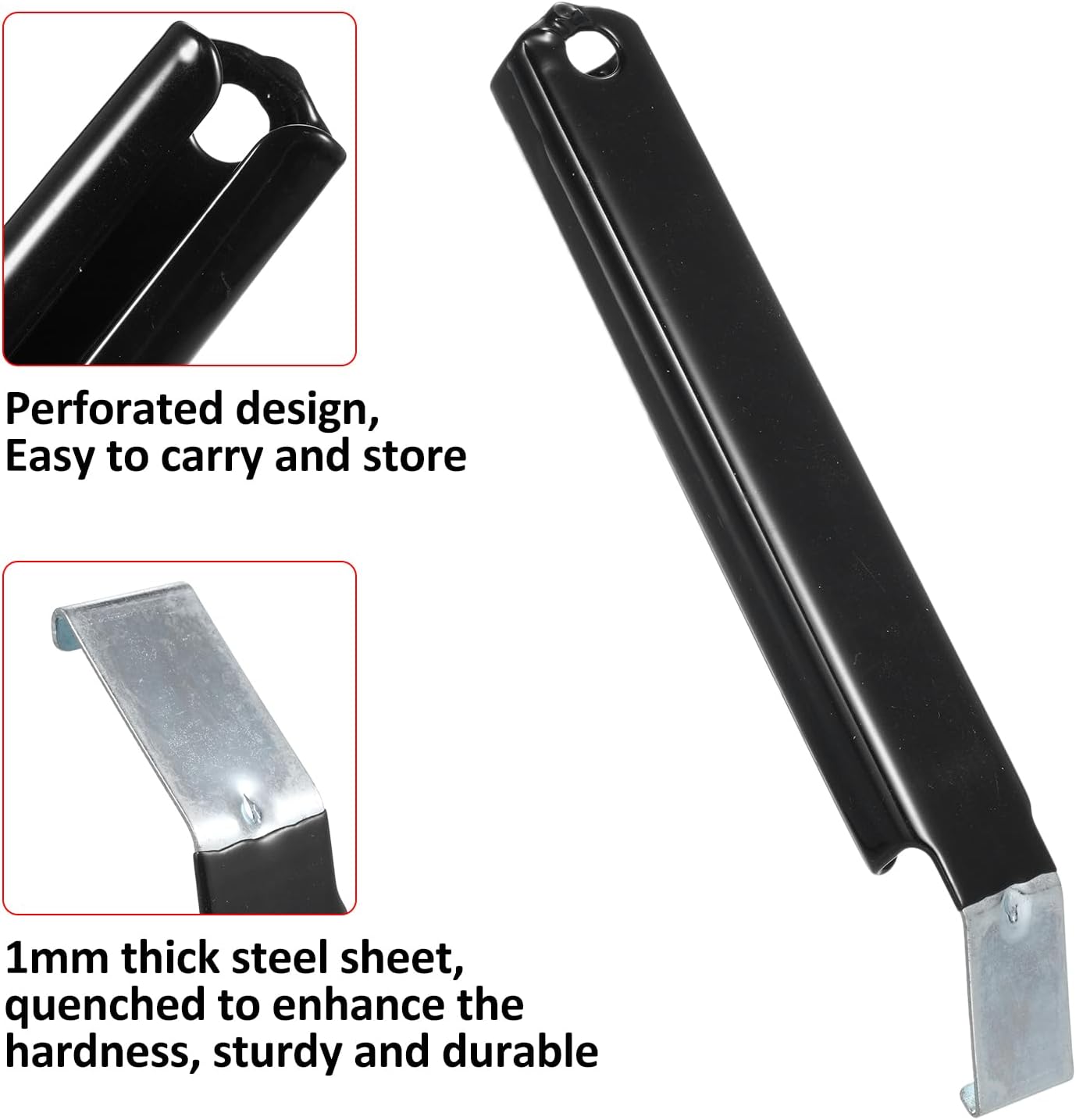 2 Pack Siding Removal Tool Set, Heavy Duty Steel Zip Tool with Extra Long, Non Slip Grip Handle for Easy Siding