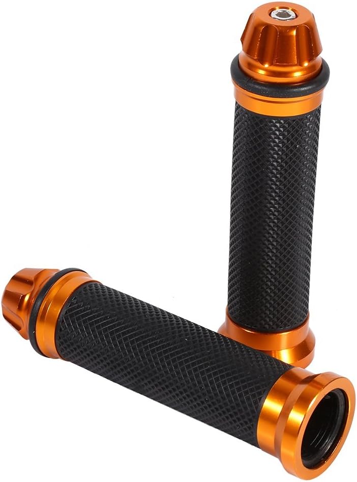 Motorcycle Dirt Bike Hand Grips Motocross Rubber Hand Bar End Cover for 7/8" 22mm Handlebar - 6 Colors (Gold) Seats