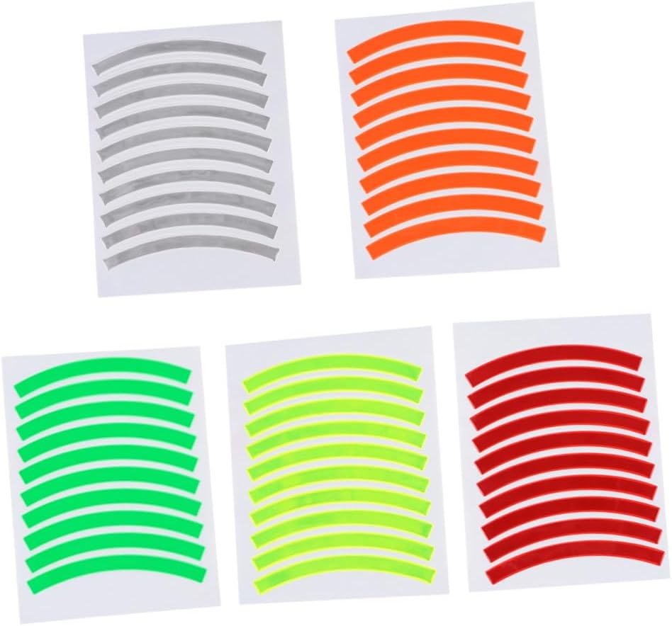 5 Pcs Reflective Tape Safety Stickers Xmas for Bike Spokes