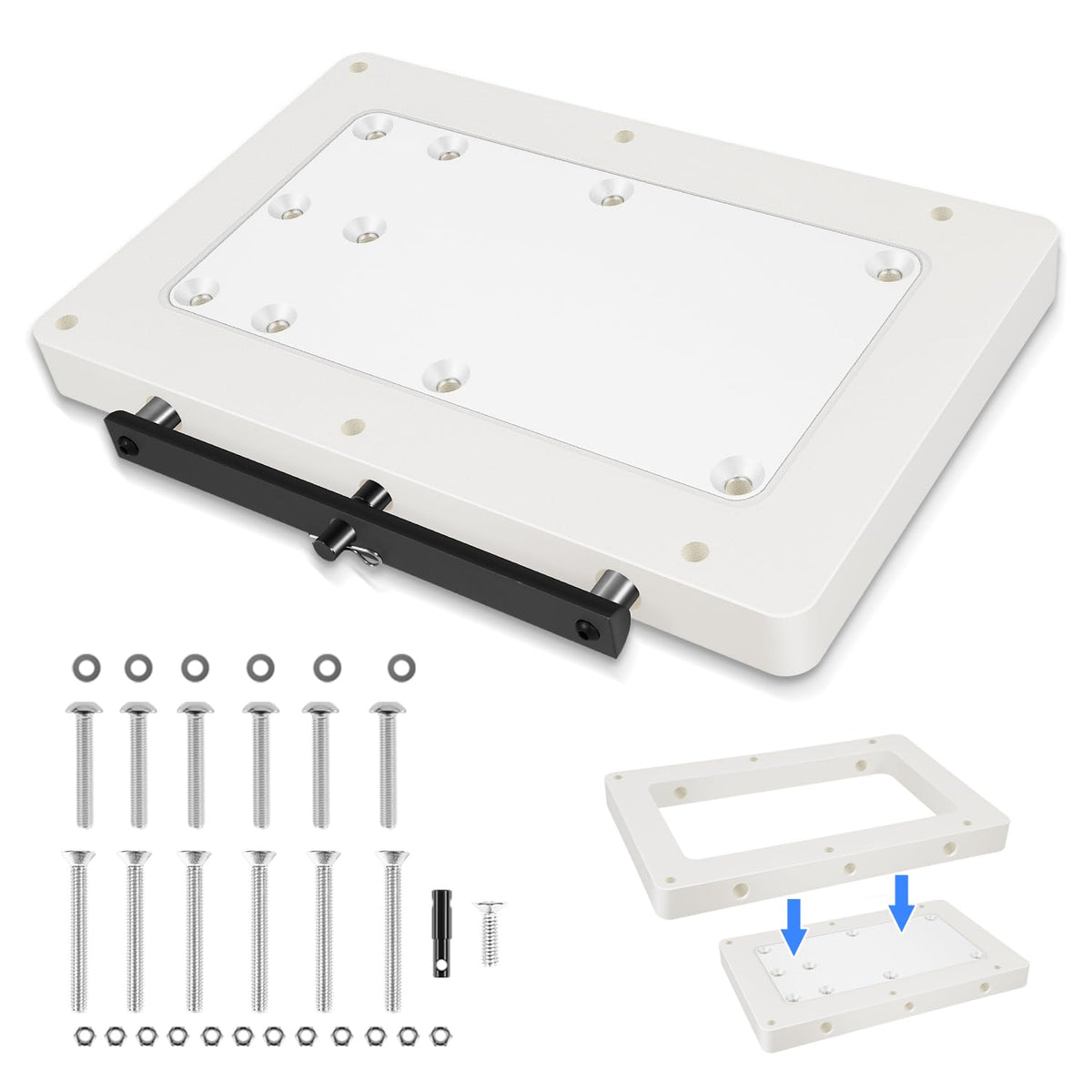 1854055 RTA-55 Quick Release Bracket for Quest Trolling Motors, White