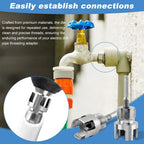 2-in-1 Pipe Threading Tool, Internal External NPT Rethreader Kit 1/2", 3/4"