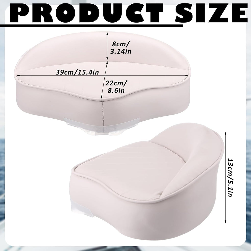 Boat Seat with Base Boat Chair with Stainless Steel Pedestal Mount, Marine-Grade Vinyl Exterior