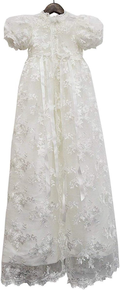 Lace Christening Gowns Baby Baptism Dress Newborn Baby Dress