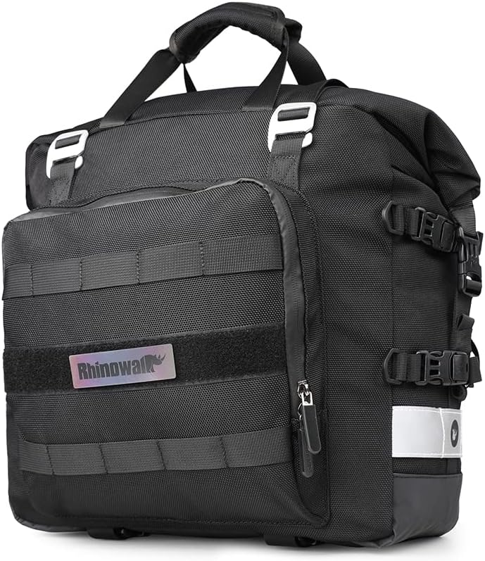 Motorcycle Saddlebag Waterproof Motor Luggage Pack Quick Release Motorbike Side Bag 20L Fits Most Adventure and
