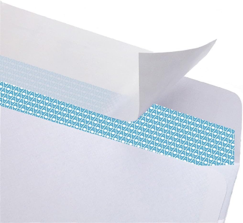 #10 Business Envelopes Letter Size Windowless Self Seal Security 100ct